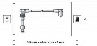 MAGNETI MARELLI 941318111050 -  Комплект проводов зажигания